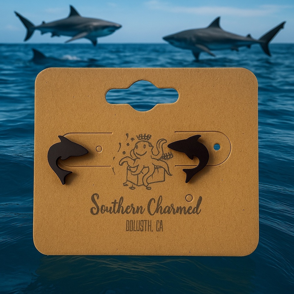 COPY - Black Shark Earrings